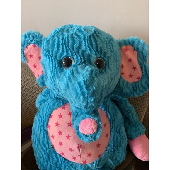 Hugfun International HUGE 37" Elephant Stretchy Arms Legs Plush Stuffed - Picture 6 of 9